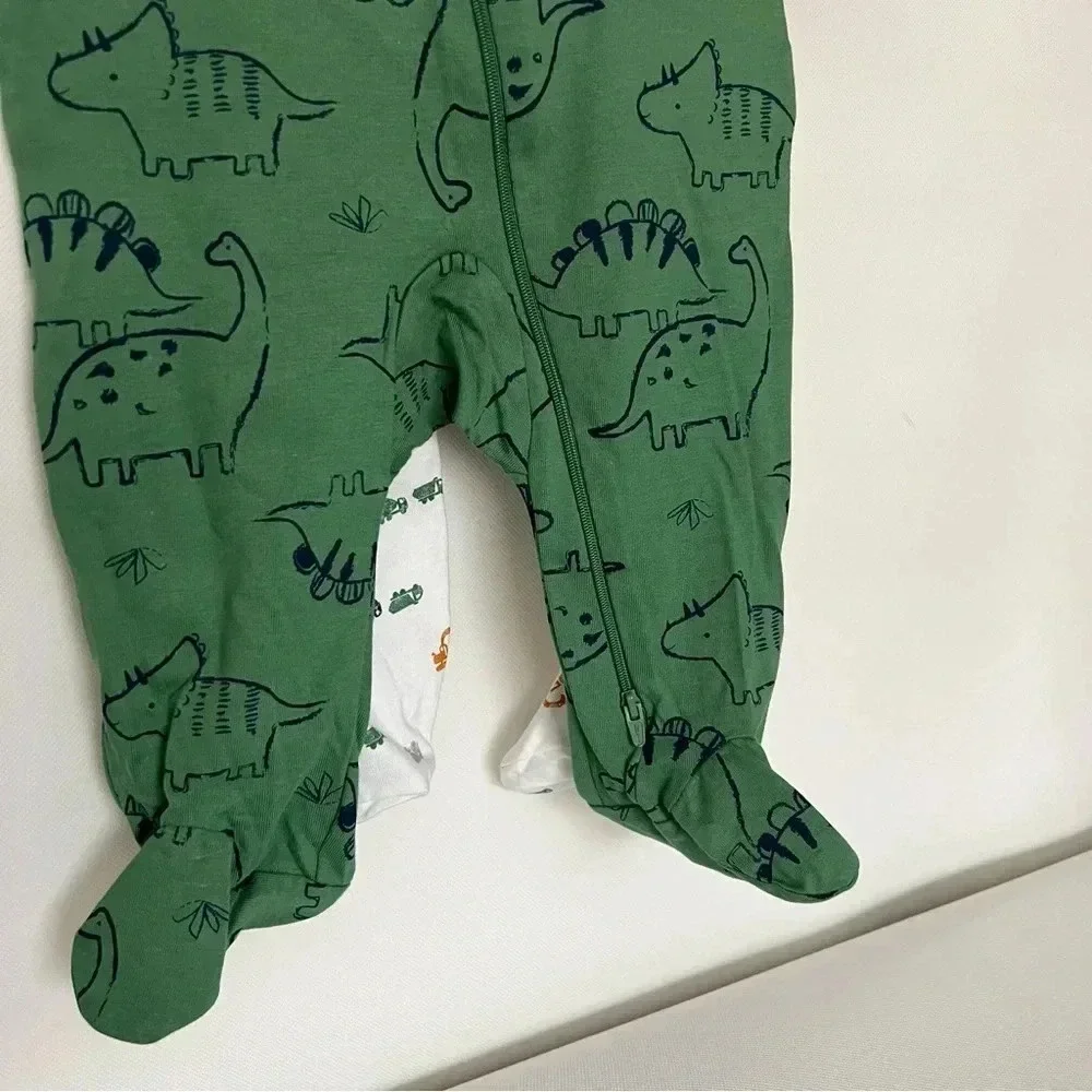 Carter's Just One You Baby Boys' 2pk Sleep N' Play Pajama Footed Animal Prints